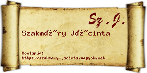 Szakmáry Jácinta névjegykártya